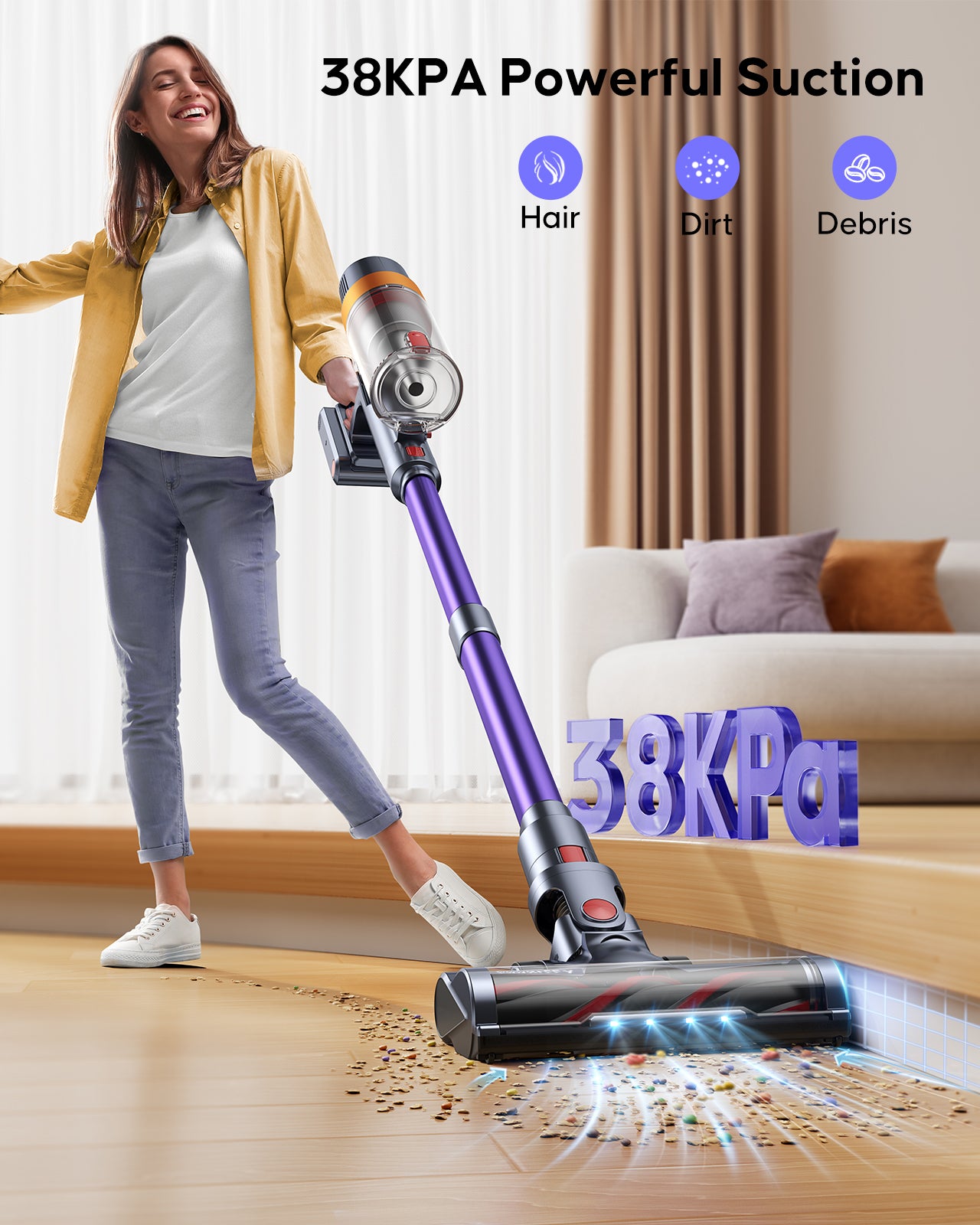 Powerffy V8 Cordless Vacuum Cleaner