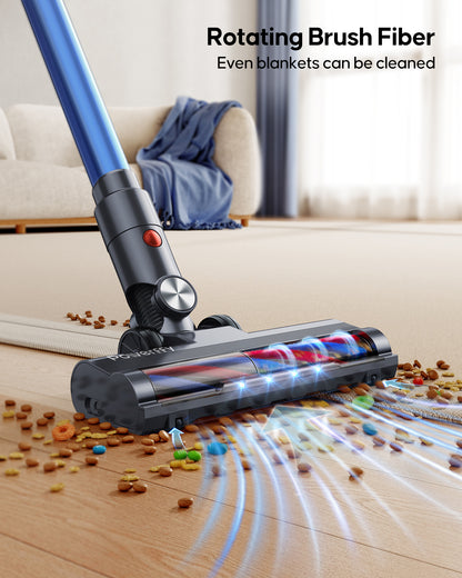 Powerffy 400W/30Kpa Cordless Vacuum Cleaner, 45 mins Rechargeable Stick Vacuum with 1.2 L Dust Cup,80000Rmp Powerful Motor Handheld Stick Vacuum for Hard Floor,Carpet and Pet Hair (N10)